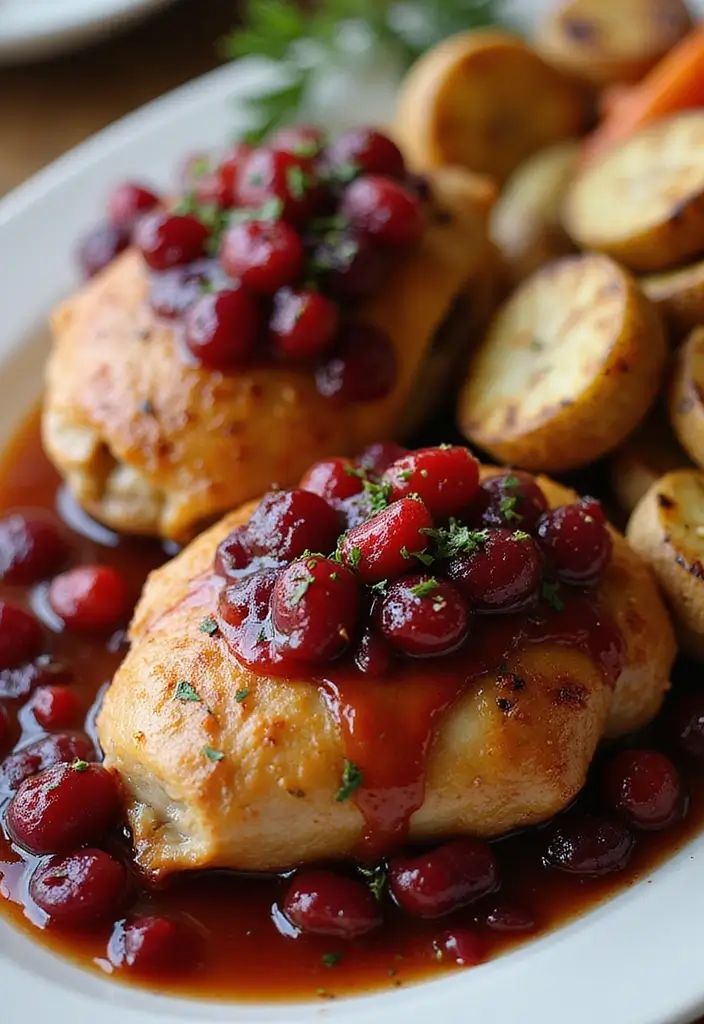 29 Chicken and Cranberry Sauce Recipes for Sweet & Savory Fans 186 29 Chicken and Cranberry Sauce Recipes for Sweet & Savory Fans - 28. Baked Cranberry Chicken Thighs