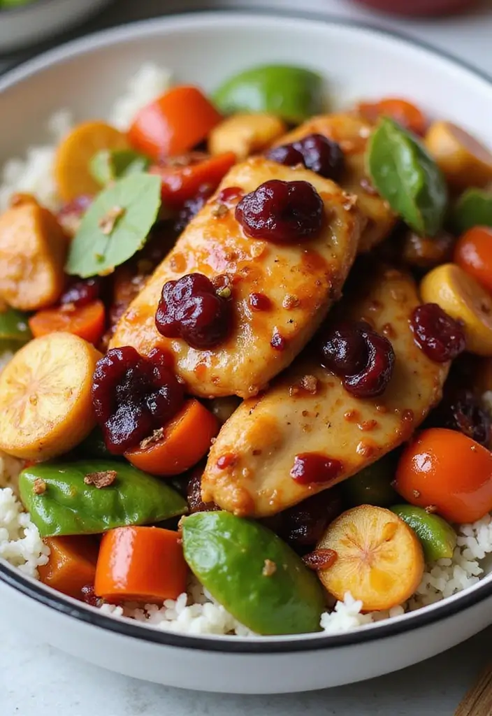 29 Chicken and Cranberry Sauce Recipes for Sweet & Savory Fans 39 29 Chicken and Cranberry Sauce Recipes for Sweet & Savory Fans - 7. Cranberry Chicken Stir-Fry