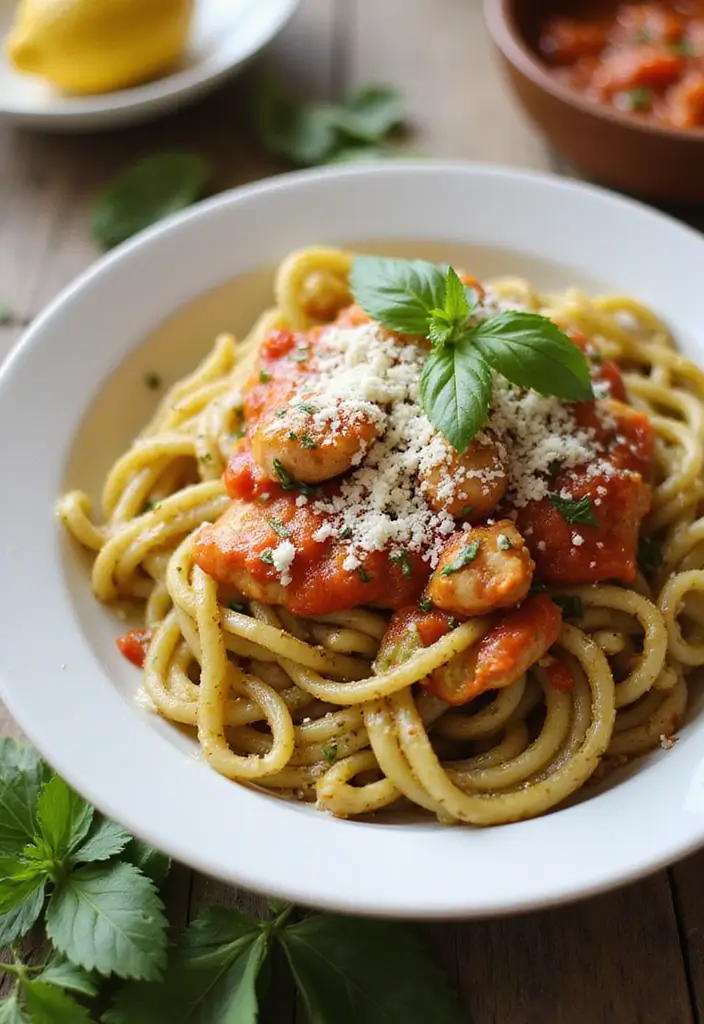 29 Chicken with Marinara Sauce Recipes You Can’t Go Wrong With 175 29 Chicken with Marinara Sauce Recipes You Can’t Go Wrong With - 27. Chicken Marinara Pesto Pasta