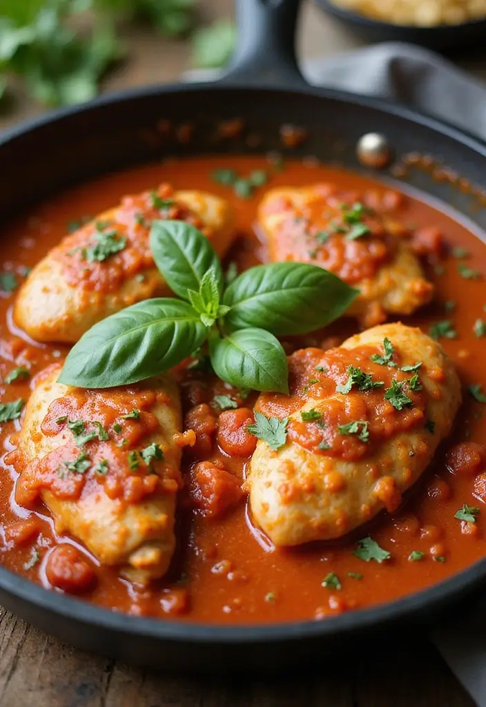29 Chicken with Marinara Sauce Recipes You Can’t Go Wrong With 44 29 Chicken with Marinara Sauce Recipes You Can’t Go Wrong With - 8. Creamy Chicken Marinara Skillet