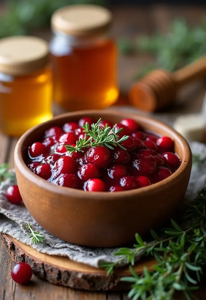29 Whole Berry Cranberry Sauce Recipes for Every Occasion 83 29 Whole Berry Cranberry Sauce Recipes for Every Occasion - 13. Cranberry Sauce with Honey and Thyme