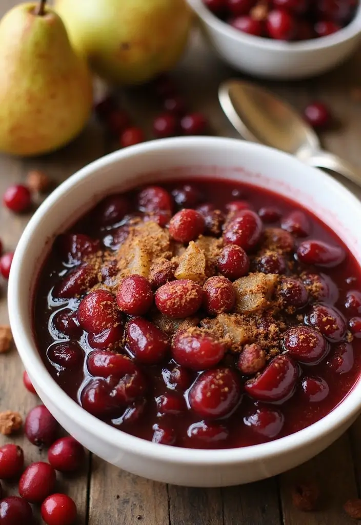 29 Whole Berry Cranberry Sauce Recipes for Every Occasion 15 29 Whole Berry Cranberry Sauce Recipes for Every Occasion - 3. Spiced Pear Cranberry Sauce