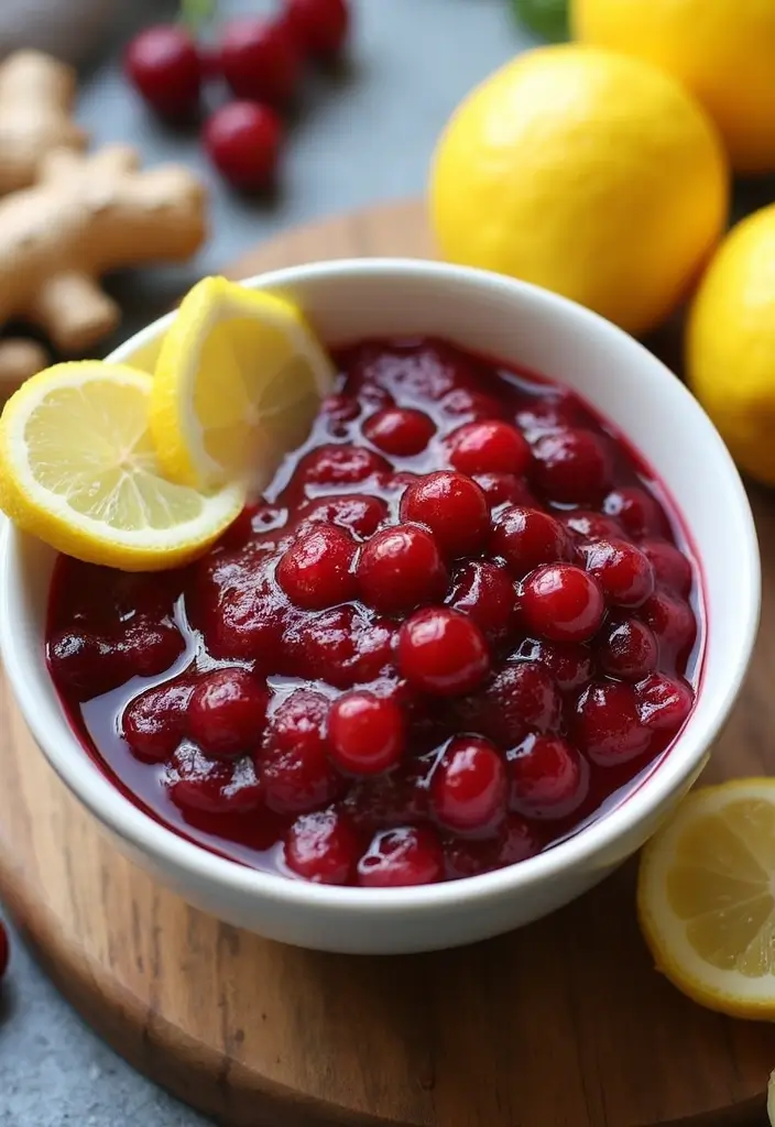 29 Whole Berry Cranberry Sauce Recipes for Every Occasion 22 29 Whole Berry Cranberry Sauce Recipes for Every Occasion - 4. Ginger-Lemon Cranberry Sauce