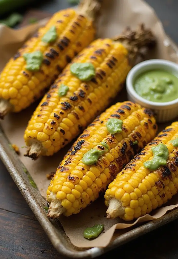 30+ 505 Green Chili Sauce Recipes Packed with Southwest Flavor 87 30+ 505 Green Chili Sauce Recipes Packed with Southwest Flavor - 15. Grilled Green Chili Corn on the Cob