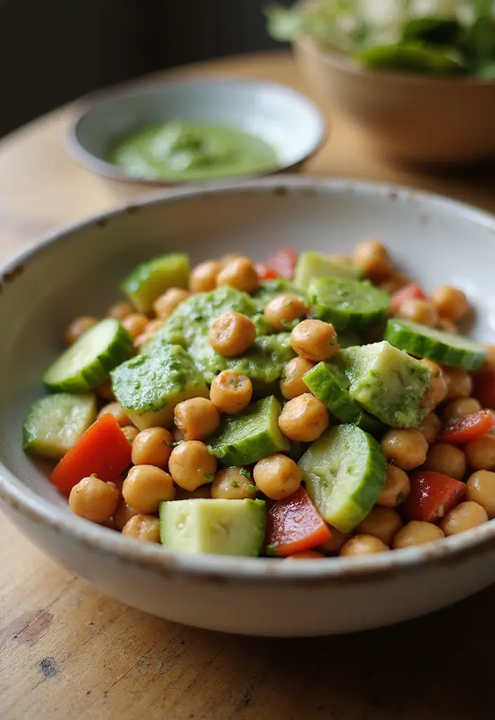 30+ 505 Green Chili Sauce Recipes Packed with Southwest Flavor 13 30+ 505 Green Chili Sauce Recipes Packed with Southwest Flavor - 3. Zesty Green Chili Chickpea Salad