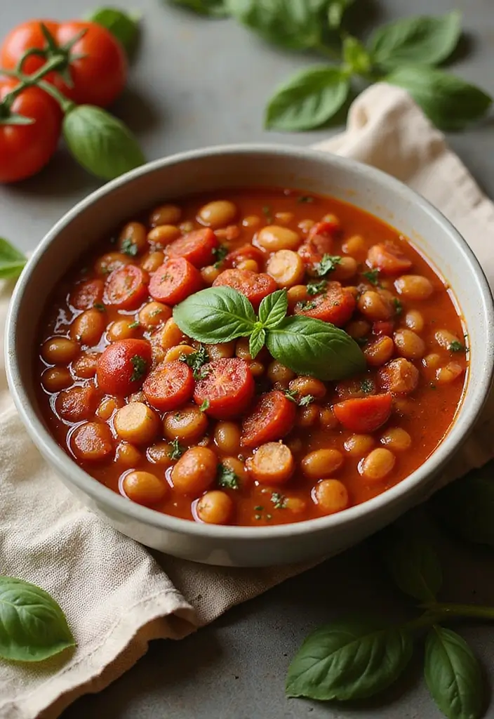 30+ Fresh Tomato Basil Pasta Sauce Recipes for Italian Nights 90 30+ Fresh Tomato Basil Pasta Sauce Recipes for Italian Nights - 14. Tomato Basil Bean Sauce