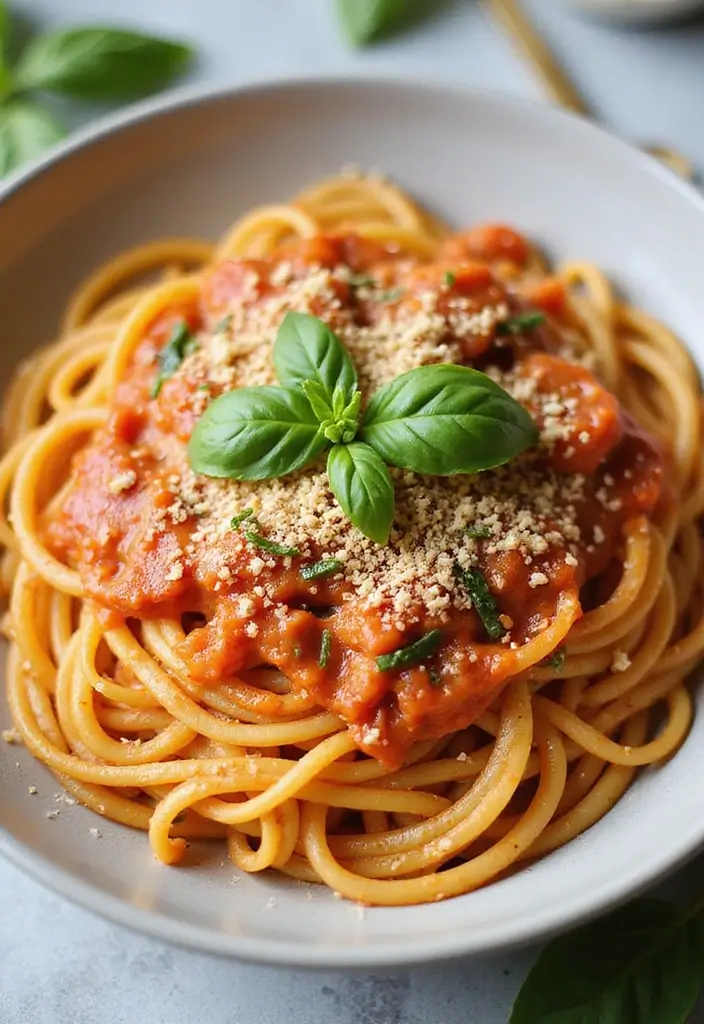 30+ Fresh Tomato Basil Pasta Sauce Recipes for Italian Nights 102 30+ Fresh Tomato Basil Pasta Sauce Recipes for Italian Nights - 16. Tomato Basil Carbonara Sauce