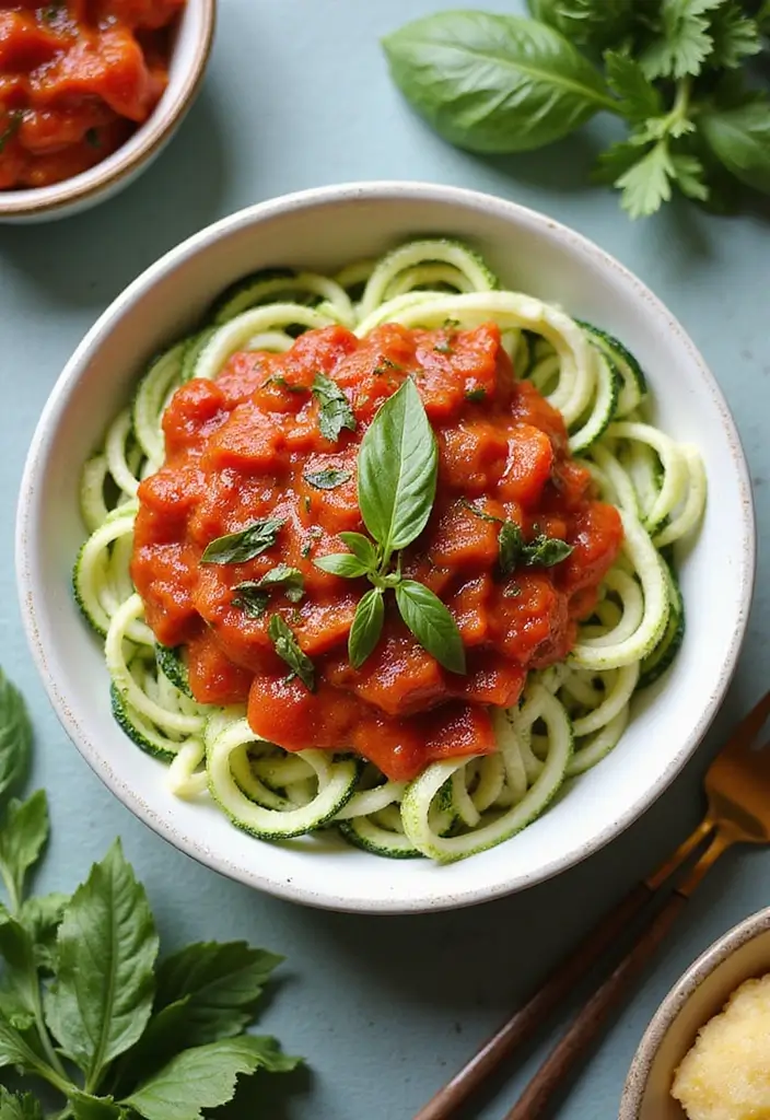 30+ Fresh Tomato Basil Pasta Sauce Recipes for Italian Nights 121 30+ Fresh Tomato Basil Pasta Sauce Recipes for Italian Nights - 19. Tomato Basil Zucchini Noodle Sauce