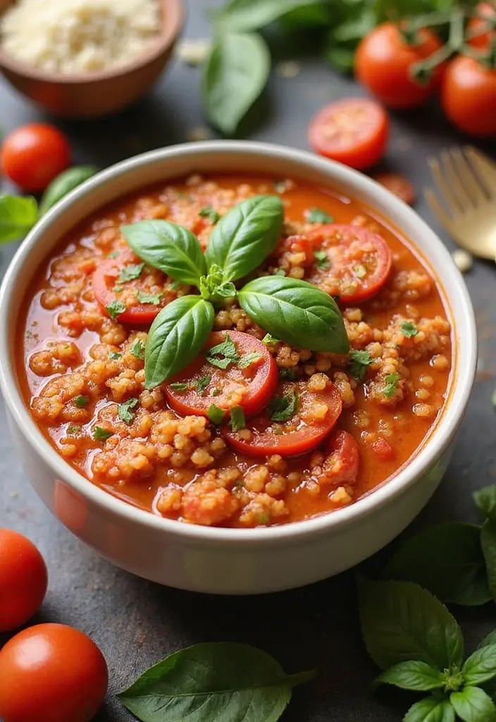 30+ Fresh Tomato Basil Pasta Sauce Recipes for Italian Nights 135 30+ Fresh Tomato Basil Pasta Sauce Recipes for Italian Nights - 21. Tomato Basil Quinoa Sauce