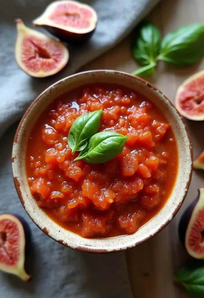 30+ Fresh Tomato Basil Pasta Sauce Recipes for Italian Nights 177 30+ Fresh Tomato Basil Pasta Sauce Recipes for Italian Nights - 27. Tomato Basil Fig Sauce