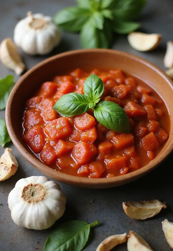 30+ Fresh Tomato Basil Pasta Sauce Recipes for Italian Nights 34 30+ Fresh Tomato Basil Pasta Sauce Recipes for Italian Nights - 6. Garlic Basil Tomato Sauce