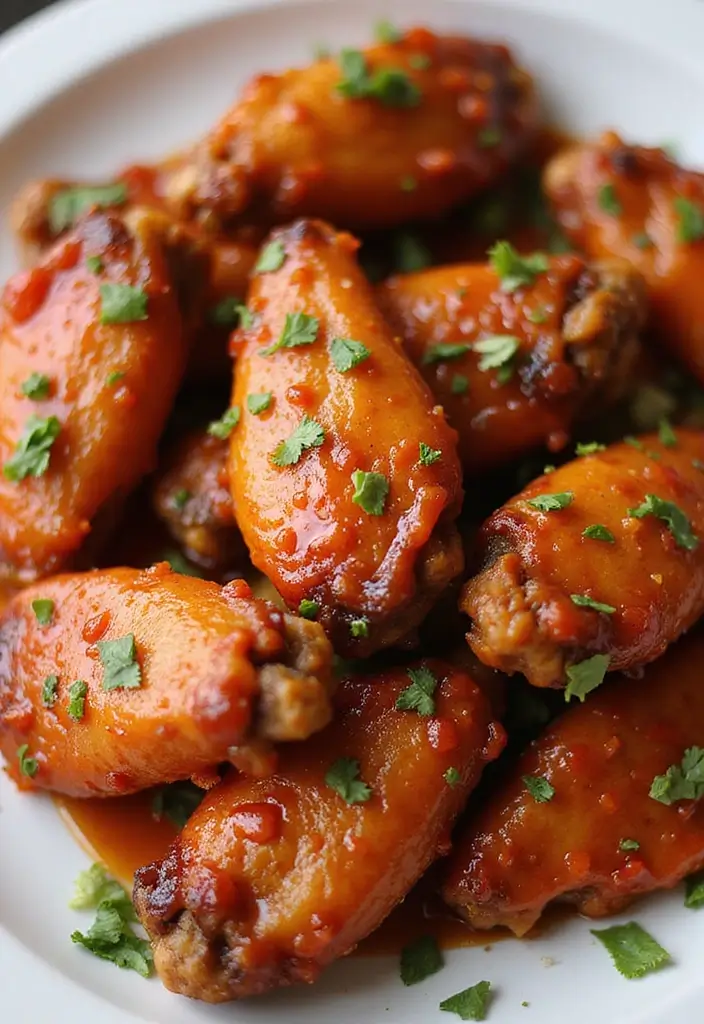 30+ Honey Hot Wing Sauce Recipes for Game Nights 131 30+ Honey Hot Wing Sauce Recipes for Game Nights - 21. Honey Garlic Sriracha Wing Sauce