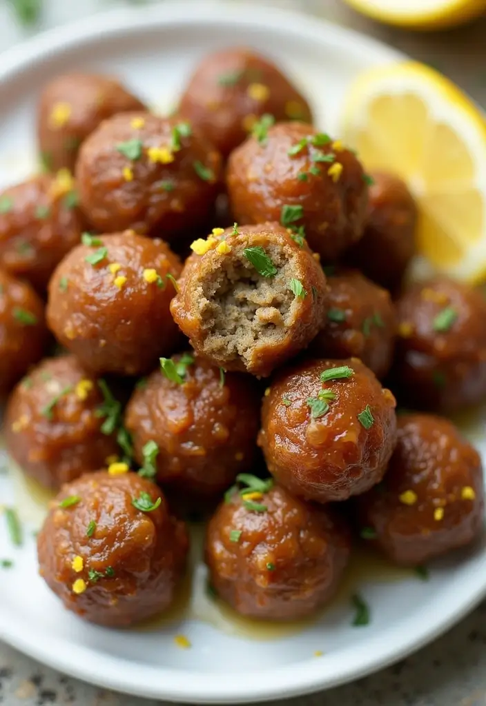 30 Meatball Sauce Recipes with Grape Jelly for Potlucks 187 30 Meatball Sauce Recipes with Grape Jelly for Potlucks - 29. Grape Jelly and Lemon Pepper Meatballs