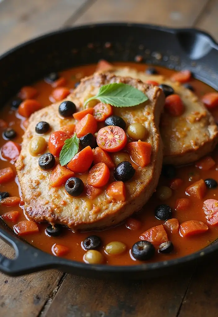 30 Pork Chops in Tomato Sauce Recipes for Family Dinners 67 30 Pork Chops in Tomato Sauce Recipes for Family Dinners - 11. Pork Chops with Tomato and Olives