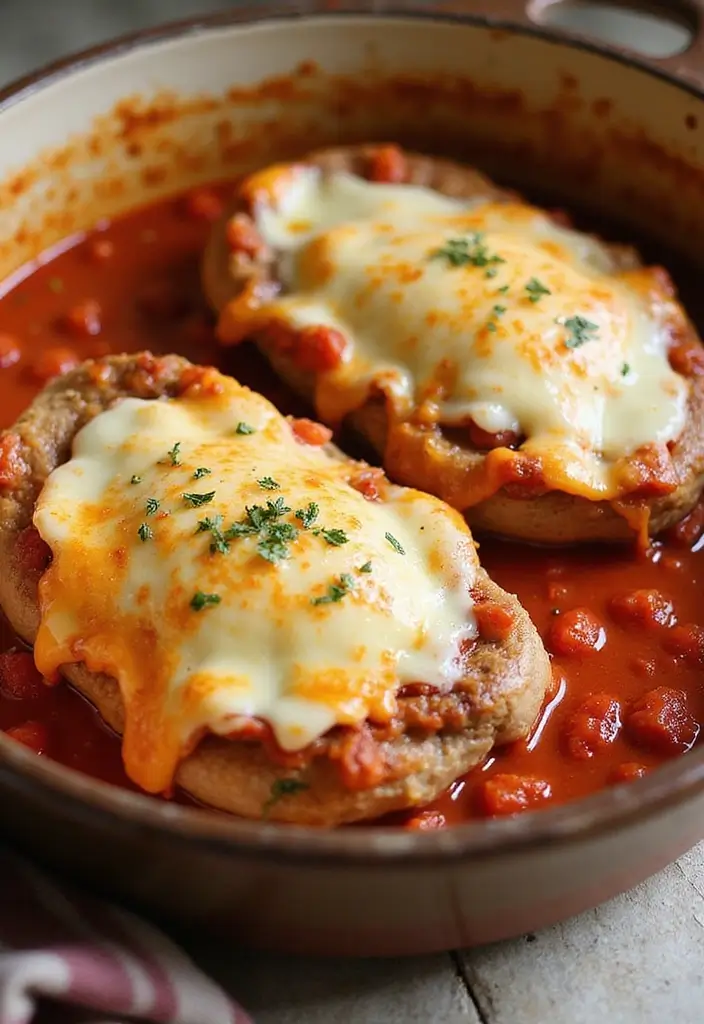 30 Pork Chops in Tomato Sauce Recipes for Family Dinners 81 30 Pork Chops in Tomato Sauce Recipes for Family Dinners - 13. Pork Chops with Tomato and Cheese Bake