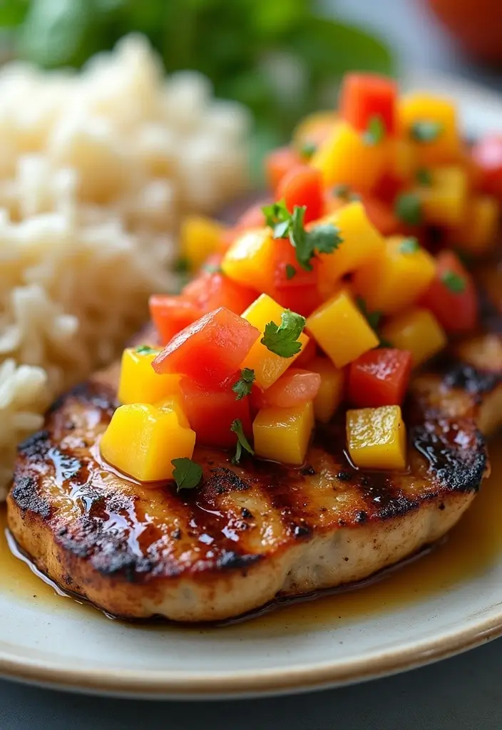 30 Pork Chops in Tomato Sauce Recipes for Family Dinners 95 30 Pork Chops in Tomato Sauce Recipes for Family Dinners - 15. Pork Chops with Tomato Mango Salsa