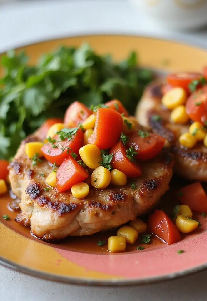 30 Pork Chops in Tomato Sauce Recipes for Family Dinners 102 30 Pork Chops in Tomato Sauce Recipes for Family Dinners - 16. Pork Chops with Tomato and Corn