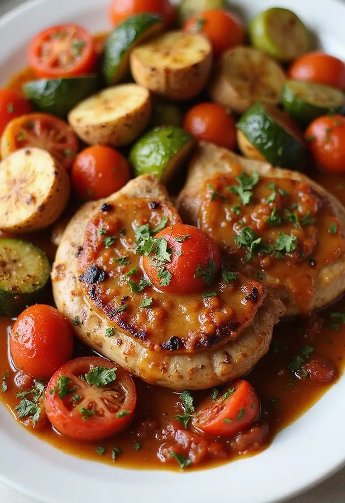 30 Pork Chops in Tomato Sauce Recipes for Family Dinners 116 30 Pork Chops in Tomato Sauce Recipes for Family Dinners - 18. Tomato Balsamic Pork Chops