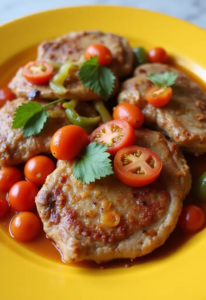 30 Pork Chops in Tomato Sauce Recipes for Family Dinners 172 30 Pork Chops in Tomato Sauce Recipes for Family Dinners - 26. Tomato and Bell Pepper Pork Chops