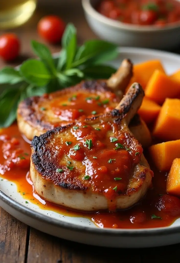 30 Pork Chops in Tomato Sauce Recipes for Family Dinners 193 30 Pork Chops in Tomato Sauce Recipes for Family Dinners - 29. Pork Chops with Tomato and Sweet Potatoes