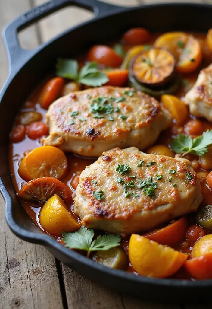 30 Pork Chops in Tomato Sauce Recipes for Family Dinners 29 30 Pork Chops in Tomato Sauce Recipes for Family Dinners - 5. One-Pan Italian Pork Chops with Veggies