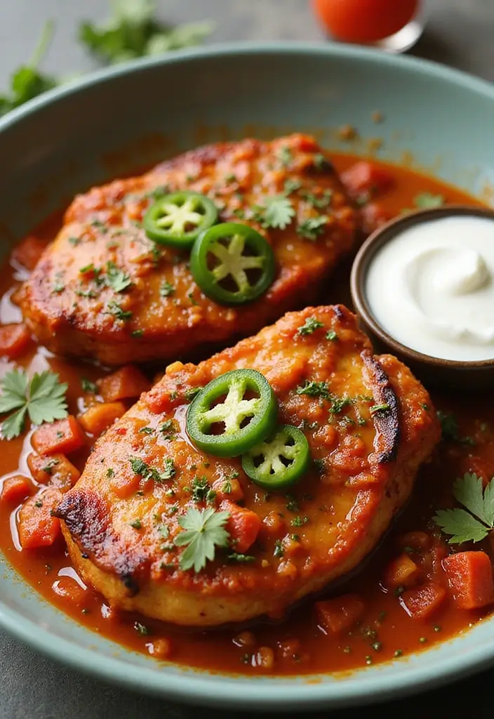 30 Pork Chops in Tomato Sauce Recipes for Family Dinners 50 30 Pork Chops in Tomato Sauce Recipes for Family Dinners - 8. Spicy Tomato Pork Chops