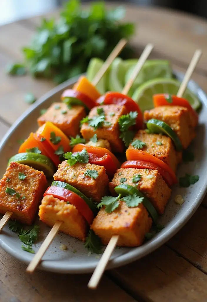 30+ Recipes with Chili Garlic Sauce for a Spicy Kick 79 30+ Recipes with Chili Garlic Sauce for a Spicy Kick - 13. Chili Garlic Tempeh Skewers