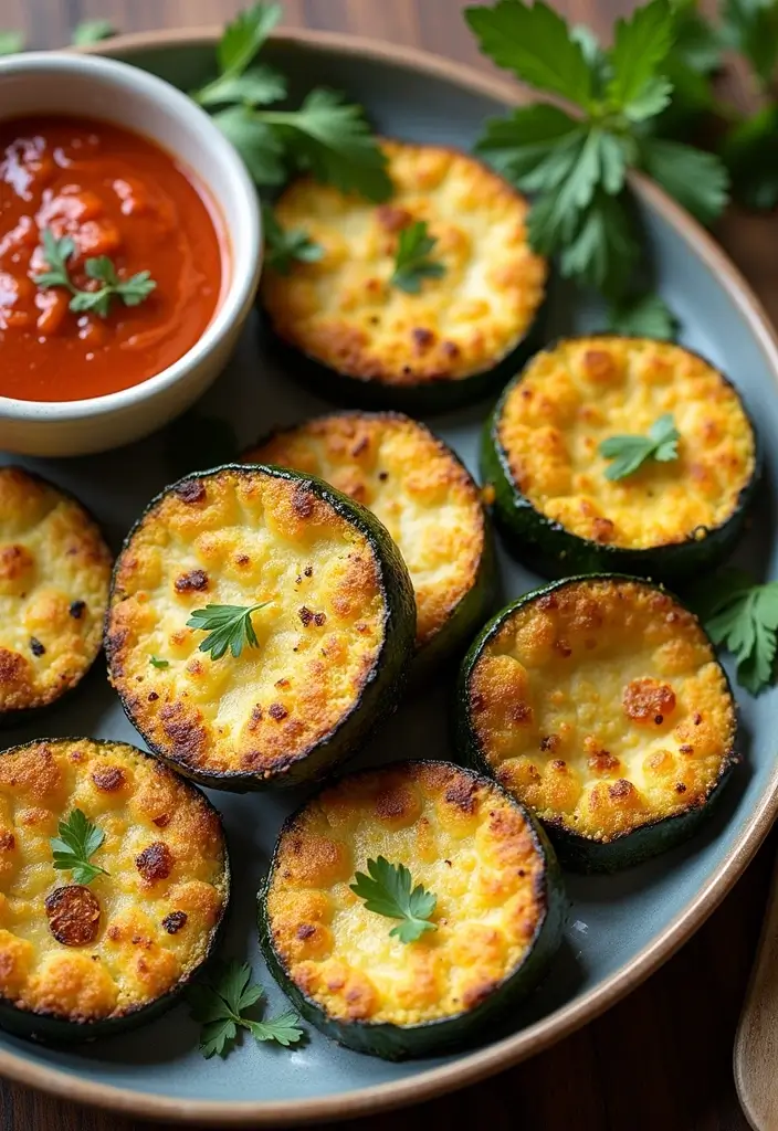 30+ Recipes with Chili Garlic Sauce for a Spicy Kick 119 30+ Recipes with Chili Garlic Sauce for a Spicy Kick - 19. Chili Garlic Baked Zucchini Rounds