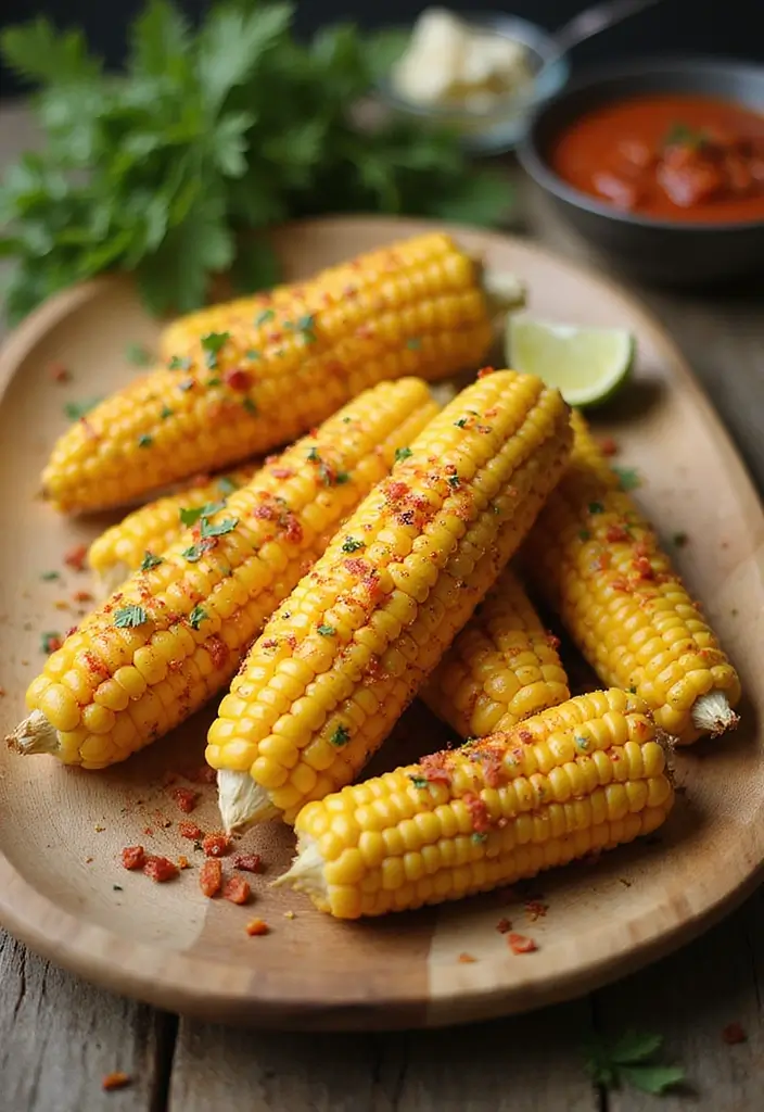 30+ Recipes with Chili Garlic Sauce for a Spicy Kick 173 30+ Recipes with Chili Garlic Sauce for a Spicy Kick - 27. Spicy Chili Garlic Corn on the Cob