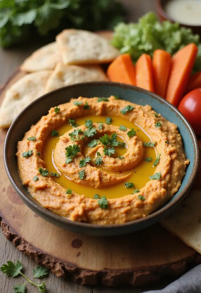 30+ Recipes with Chili Garlic Sauce for a Spicy Kick 194 30+ Recipes with Chili Garlic Sauce for a Spicy Kick - 30. Spicy Chili Garlic Hummus