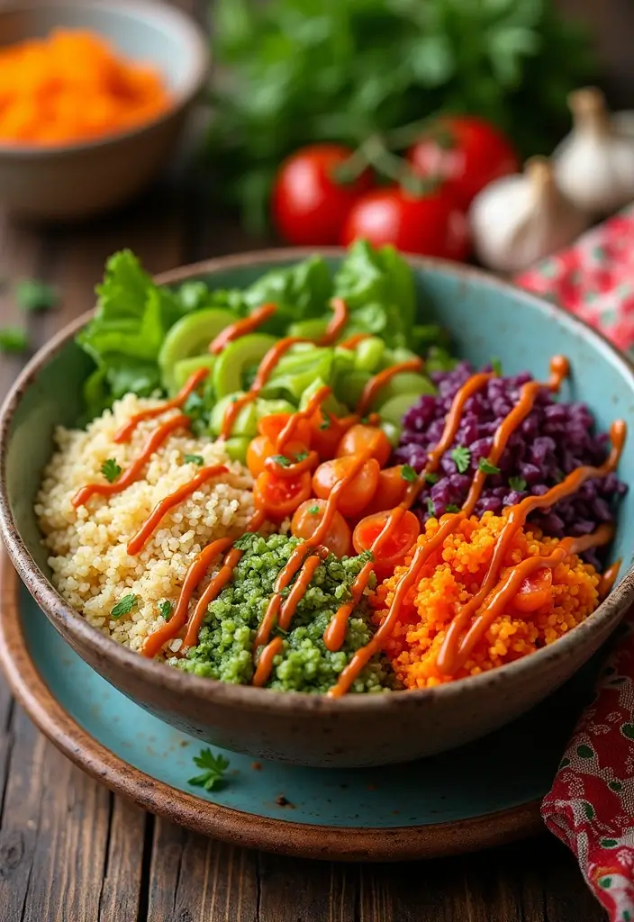 30+ Recipes with Chili Garlic Sauce for a Spicy Kick 53 30+ Recipes with Chili Garlic Sauce for a Spicy Kick - 9. Spicy Chili Garlic Quinoa Bowl