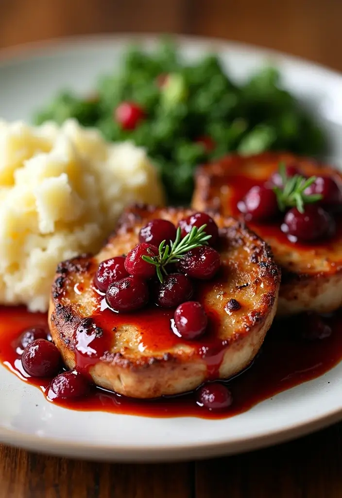 30+ Recipes with Cranberry Sauce for Holidays and Beyond 95 30+ Recipes with Cranberry Sauce for Holidays and Beyond - 15. Cranberry Sauce Pork Chops