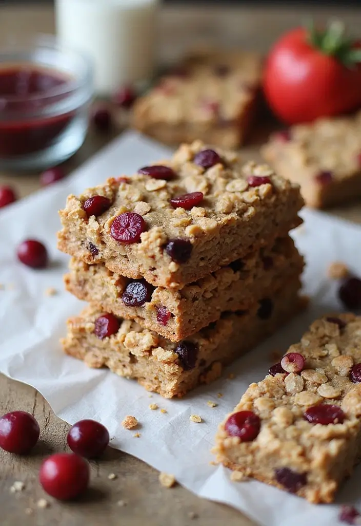 30+ Recipes with Cranberry Sauce for Holidays and Beyond 114 30+ Recipes with Cranberry Sauce for Holidays and Beyond - 18. Cranberry Sauce Granola Bars