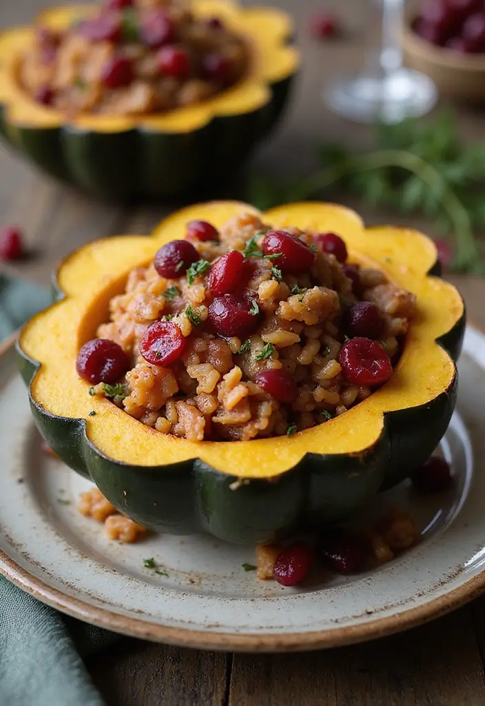 30+ Recipes with Cranberry Sauce for Holidays and Beyond 156 30+ Recipes with Cranberry Sauce for Holidays and Beyond - 24. Cranberry Sauce Stuffed Acorn Squash