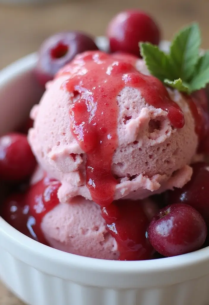 30+ Recipes with Cranberry Sauce for Holidays and Beyond 196 30+ Recipes with Cranberry Sauce for Holidays and Beyond - 30. Cranberry Sauce Ice Cream