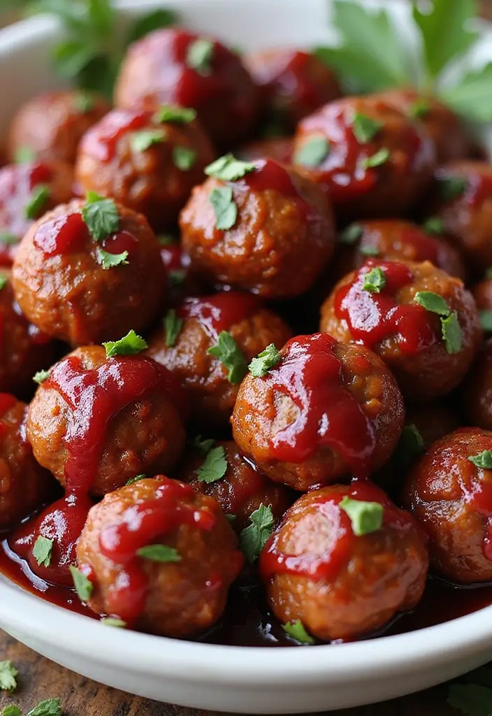 30+ Recipes with Cranberry Sauce for Holidays and Beyond 36 30+ Recipes with Cranberry Sauce for Holidays and Beyond - 6. Sweet and Spicy Cranberry Sauce Meatballs