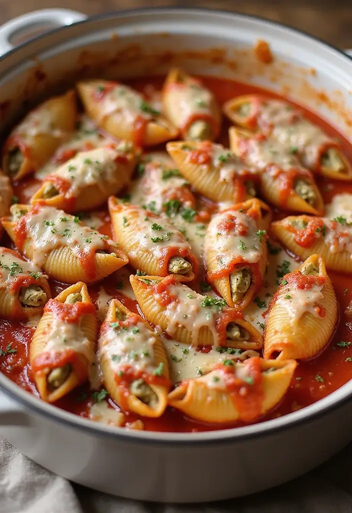 30 Recipes with Marinara Sauce for Every Pasta Night 118 30 Recipes with Marinara Sauce for Every Pasta Night - 18. Marinara and Spinach Stuffed Shells